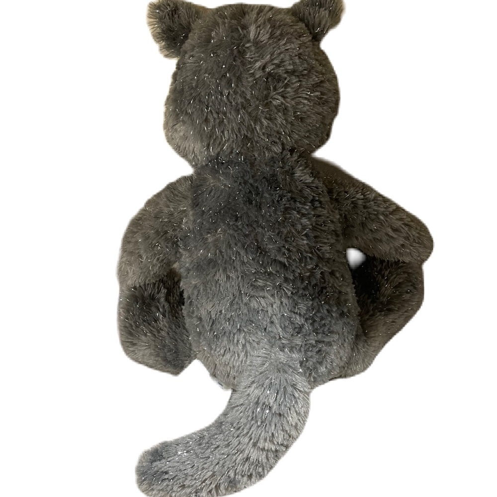 Build A Bear Great Wolf Lodge 16” Violet Wolf 25th Plush Silver Sparkles - Picture 2 of 5